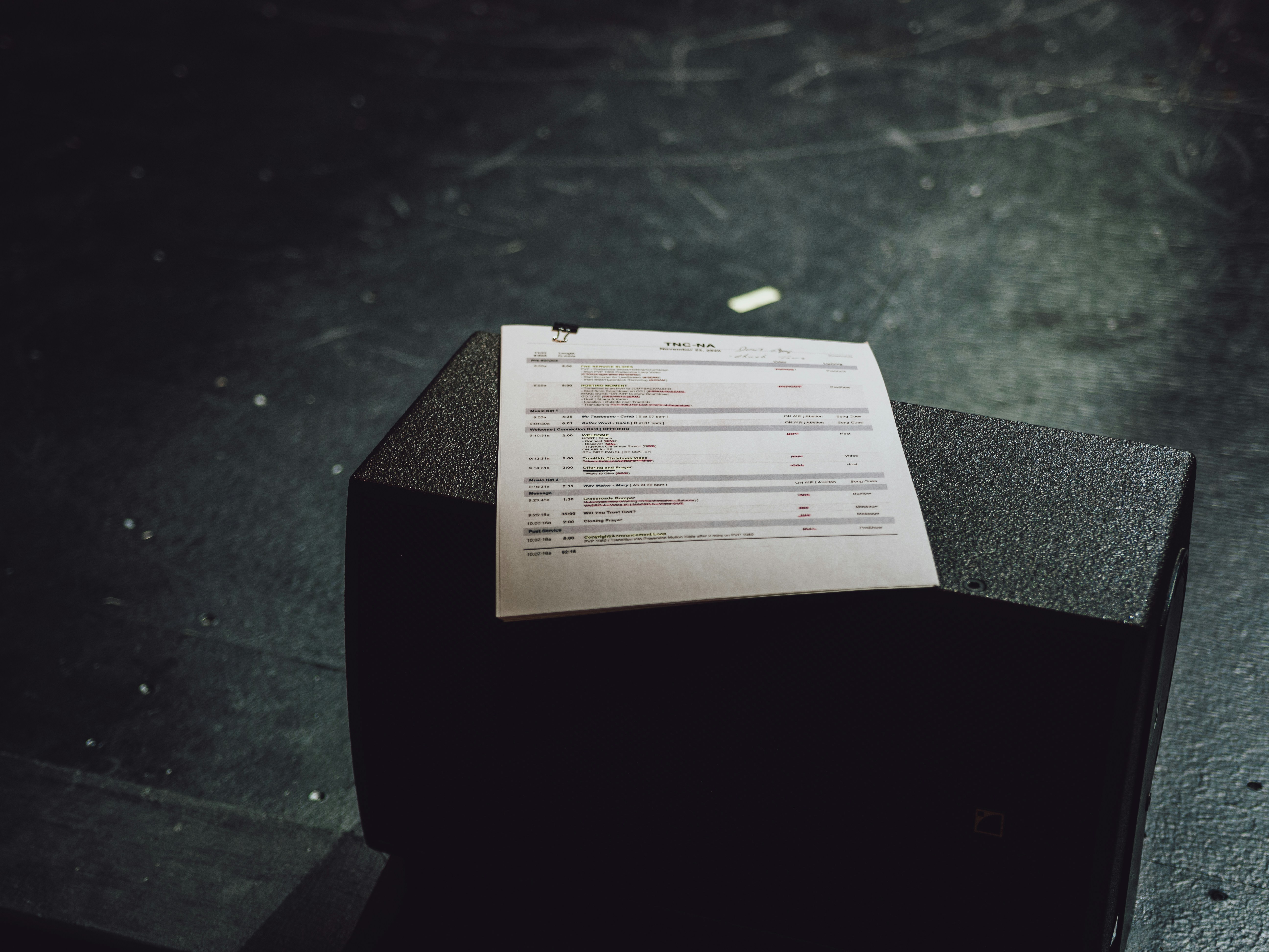 Photo of a list on a wood block — used as a metaphor to show how to build a referral list